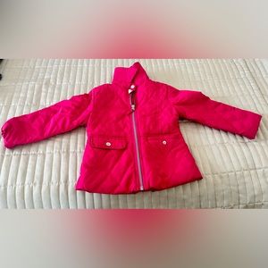 Raincoat quilted fuchsia/hot pink color for 3yr old Toddler girl. Cat & Jack